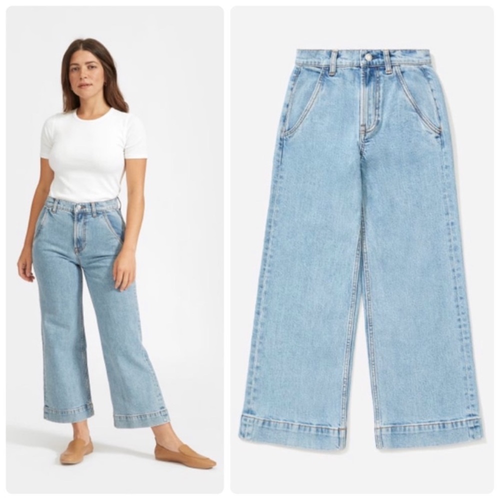 Everlane Wide-Leg Jean in Light Indigo